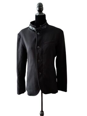 Zara Man Black Lined Jacket with Navy Label